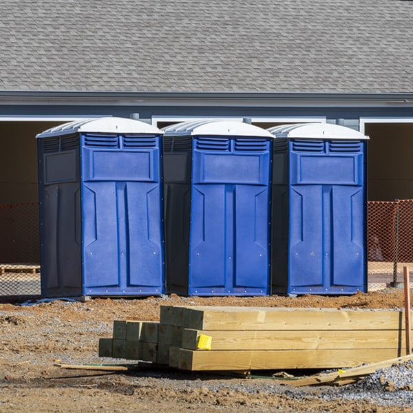 is there a specific order in which to place multiple portable toilets in Keysville GA